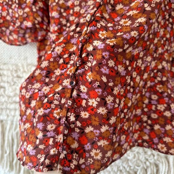 Madewell Silk Button Sleeve Top - Picture 5 of 10